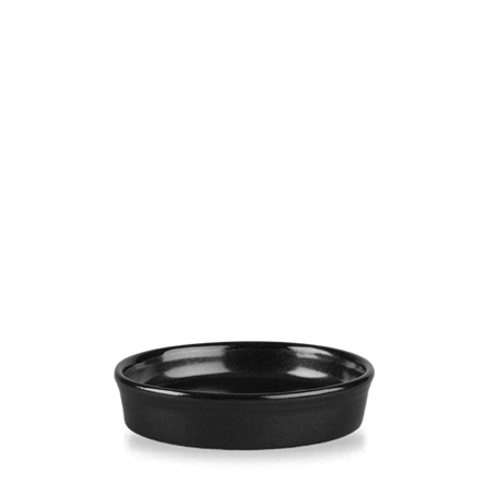 Metallic Black  Mezze Dish 7oz